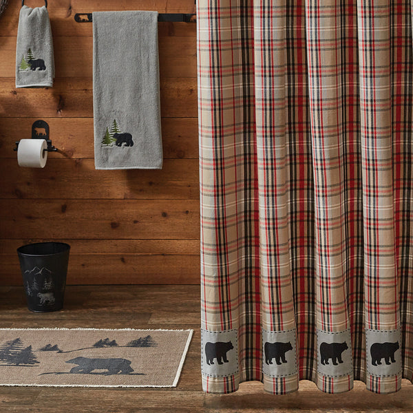 Bear Country Plaid Shower