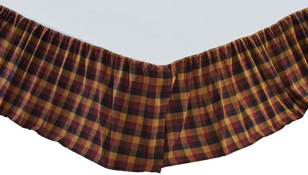 Primitive Check Bed Skirts