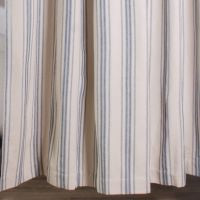 Grain Sack Blue Stripe Shower Curtain