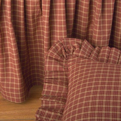 Campfire Plaid Euro Shams - Gathered - Clearance - All Sales Final