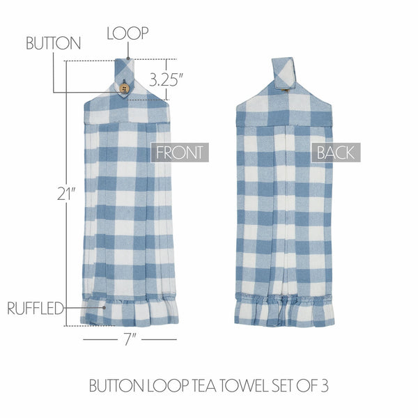 Button loop kitchen towels store