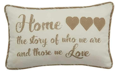 Home Story 12" x 20" Pillow - Polyester Fill