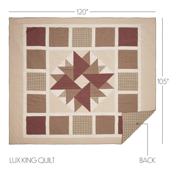 新品★Peak PatchworkQuiltedNORAGICoat Millsboro Reversible Rustic Plaid Log Cabin Patchwork Quilt
