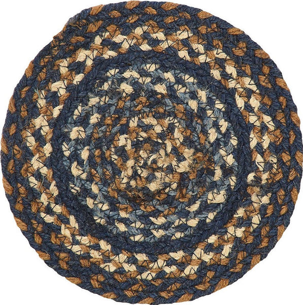 Denim Braided Trivet 8 in. set/4 - Allysons Place