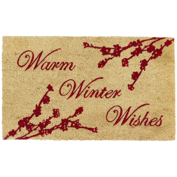 Berry Elegance Warm Winter Doormat - Allysons Place