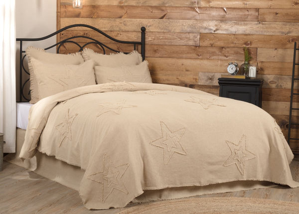 Burlap Vintage Star Bedding