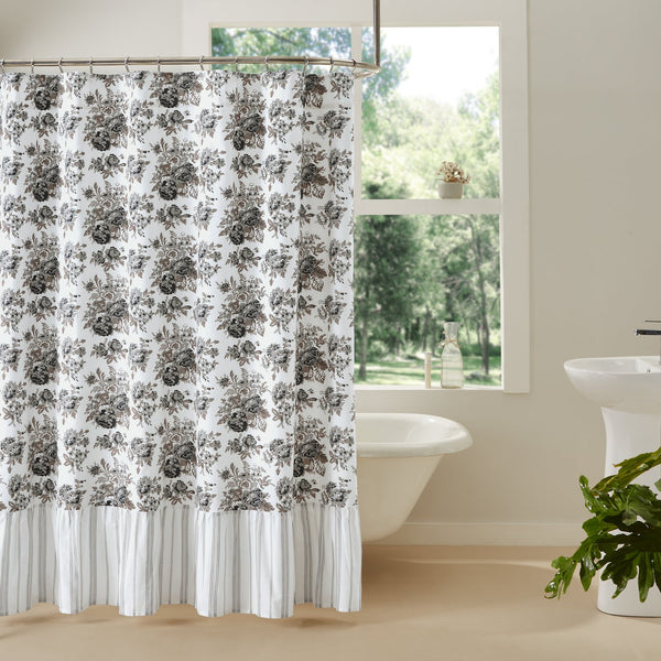 Annie Portabella Floral Shower Curtain