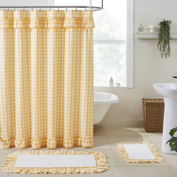 Annie Yellow Shower Curtain
