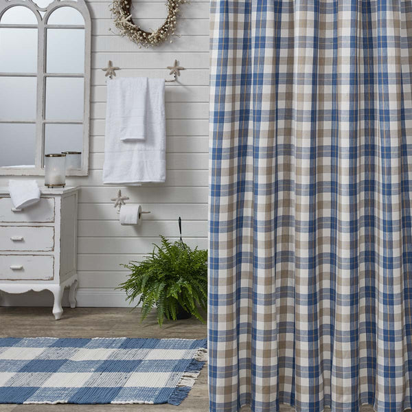 Bingham Blue Shower Curtain