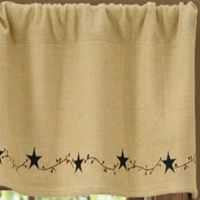 Burlap Star Vine Window Treatments