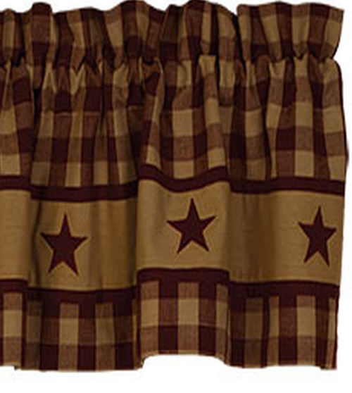 Cranberry Country Star Window Treatments