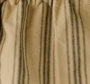 Grain Sack Black Stripe Shower Curtain