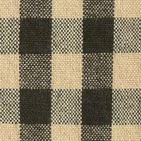 Heritage House Check Black Shower Curtain