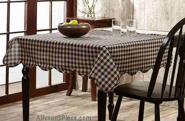 Navy Check Table Collection