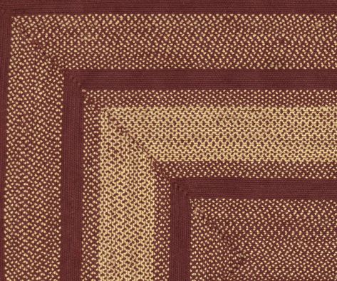 Burgundy Red Jute Rugs, Primitive Country Farmhouse Braided Rugs