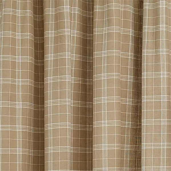 Fieldstone Plaid Creme Shower Curtain
