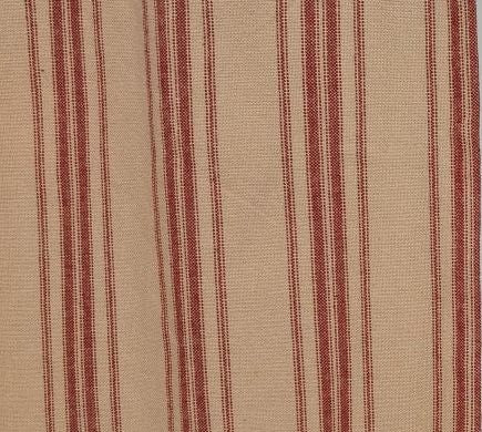 Grain Sack Red Stripe Shower Curtain