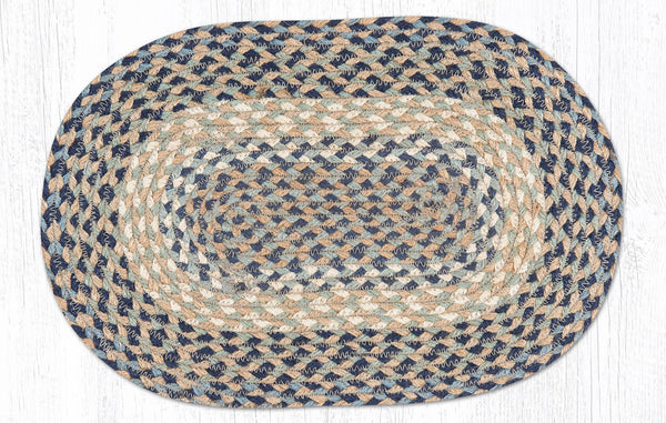 MS-05 Blue/Natural Oval Swatch 10"x15"