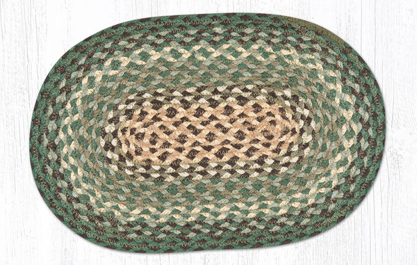 MS-13 Dark Green Oval Swatch 10"x15"