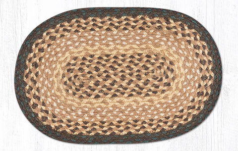 MS-17 Chocolate/Natural Oval Swatch 10"x15"
