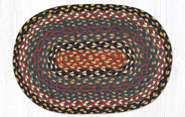 MS-43 Burgundy/Blue/Gray Oval Swatch 10"x15"