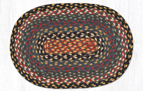MS-43 Burgundy/Blue/Gray Oval Swatch 10"x15"