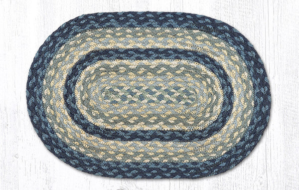 MS-362 Breezy Blue/Taupe/Ivory Oval Swatch 10"x15"