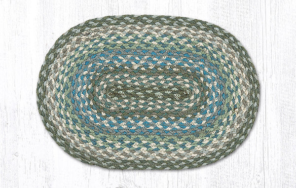 MS-419 Sage/Ivory/Settlers Blue Oval Swatch 10"x15"