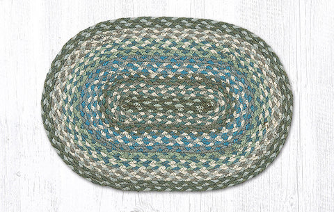 MS-419 Sage/Ivory/Settlers Blue Oval Swatch 10"x15"