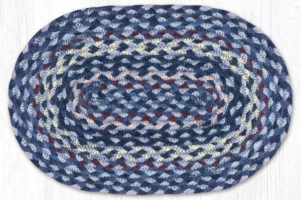 MS-913 Blue/Gray/Burgundy Oval Swatch 10"x15"