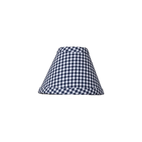 Newbury Gingham Navy 6" Shade