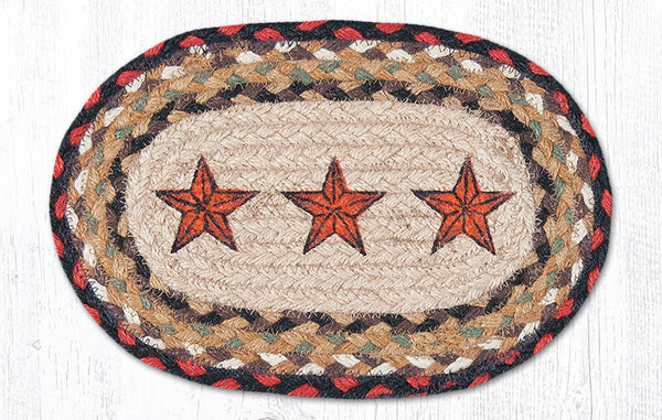 OMSP-19 Barn Star Printed Oval Swatch 7.5"x11"