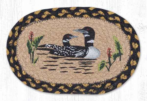 OMSP-43 Loon Printed Oval Swatch 7.5"x11"