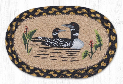 OMSP-43 Loon Printed Oval Swatch 7.5"x11"