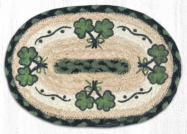 OMSP-116 Shamrock Printed Oval Swatch 7.5"x11"