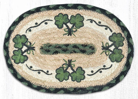 OMSP-116 Shamrock Printed Oval Swatch 7.5"x11"