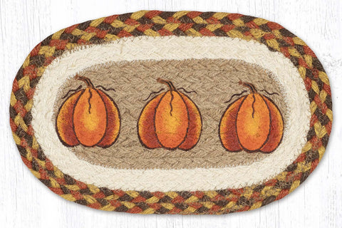 OMSP-222 Harvest Pumpkin Printed Oval Swatch 7.5"x11"