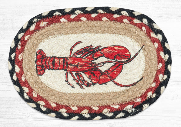 OMSP-430 Fresh Lobster Printed Oval Swatch 7.5"x11"