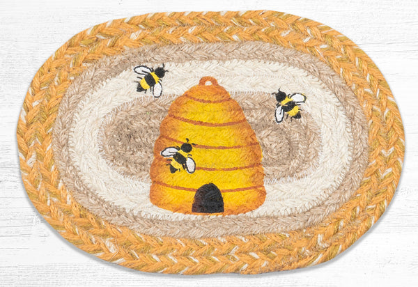 OMSP-9-101 Beehive Printed Oval Swatch 7.5"x11"