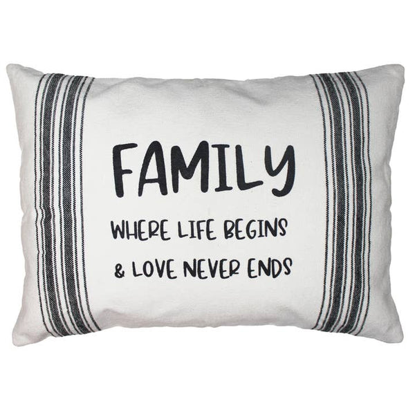 Family Grain Sack 14"x20" Pillow