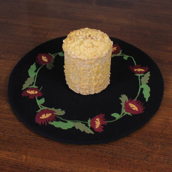 Flowers in Firkin Candle Mat