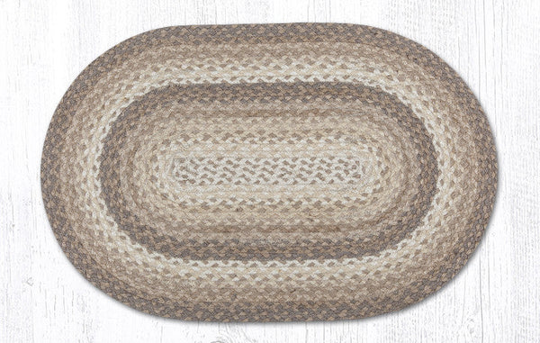 C-776 Natural Oval Braided Rug 20"x30"