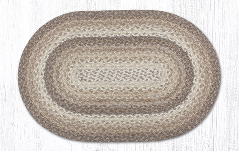 C-776 Natural Oval Braided Rug 20"x30"