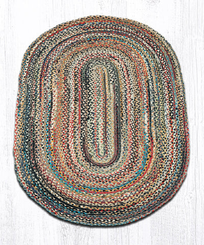 C-999 Random Oval Braided Rug 3'x5'