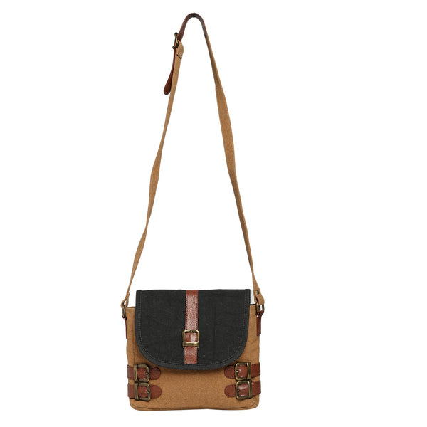 Buckled-up Brown Sugar Crossbody