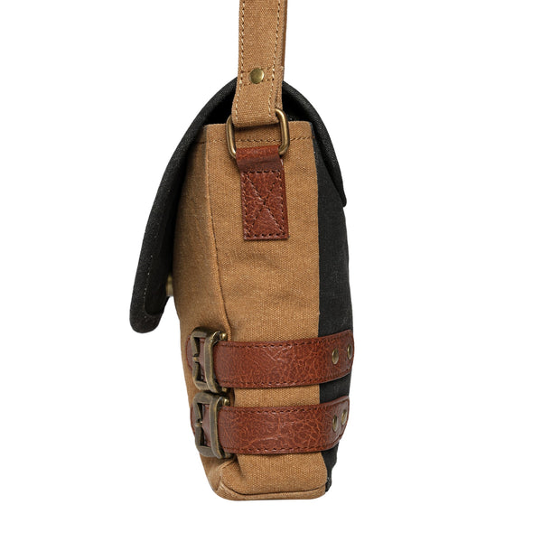 Buckled-up Brown Sugar Crossbody