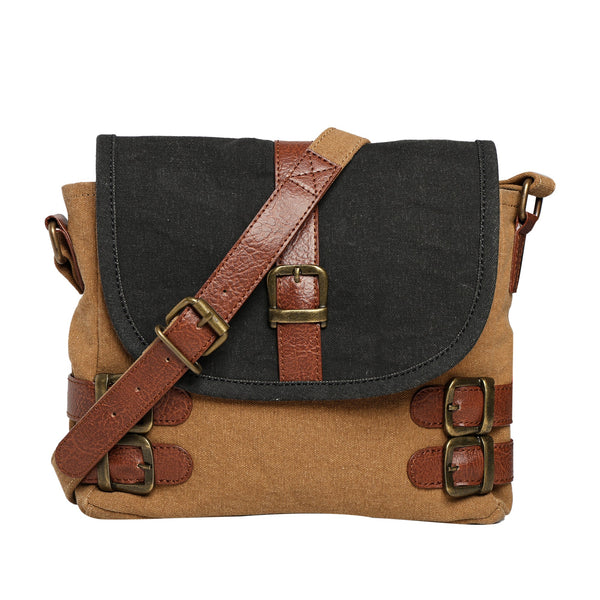 Buckled-up Brown Sugar Crossbody