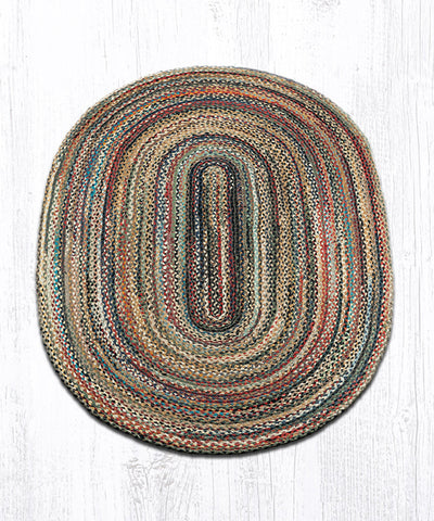 C-999 Random Oval Braided Rug 4'x6'