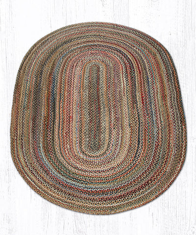C-999 Random Oval Braided Rug 5'x8'