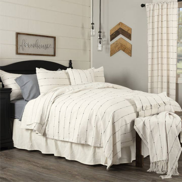 Farmcloth Stripe King Coverlet 97Lx110W